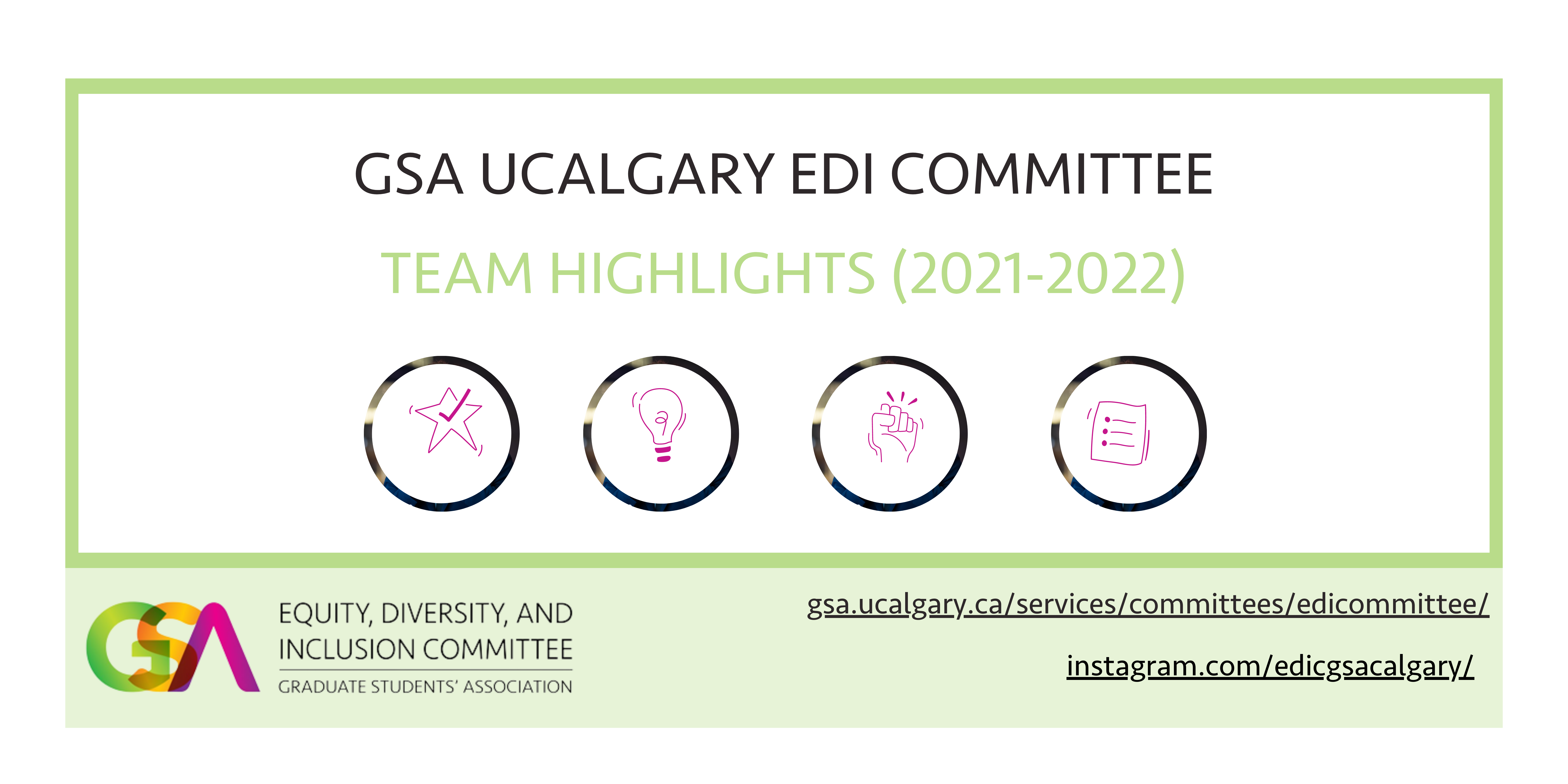 Featured image for “Volunteer Highlights: GSA EDI Committee Members 2021-2022￼”